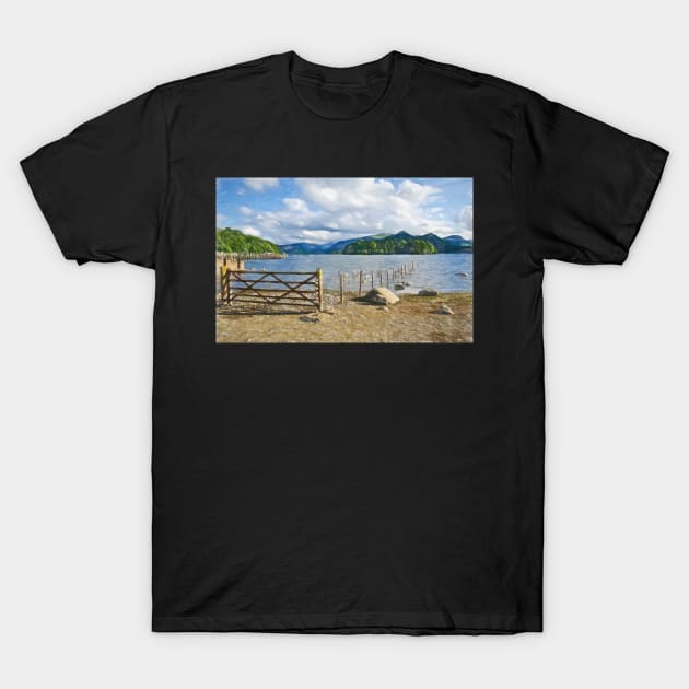 Crow Park Shoreline as Digital Art T-Shirt by IanWL